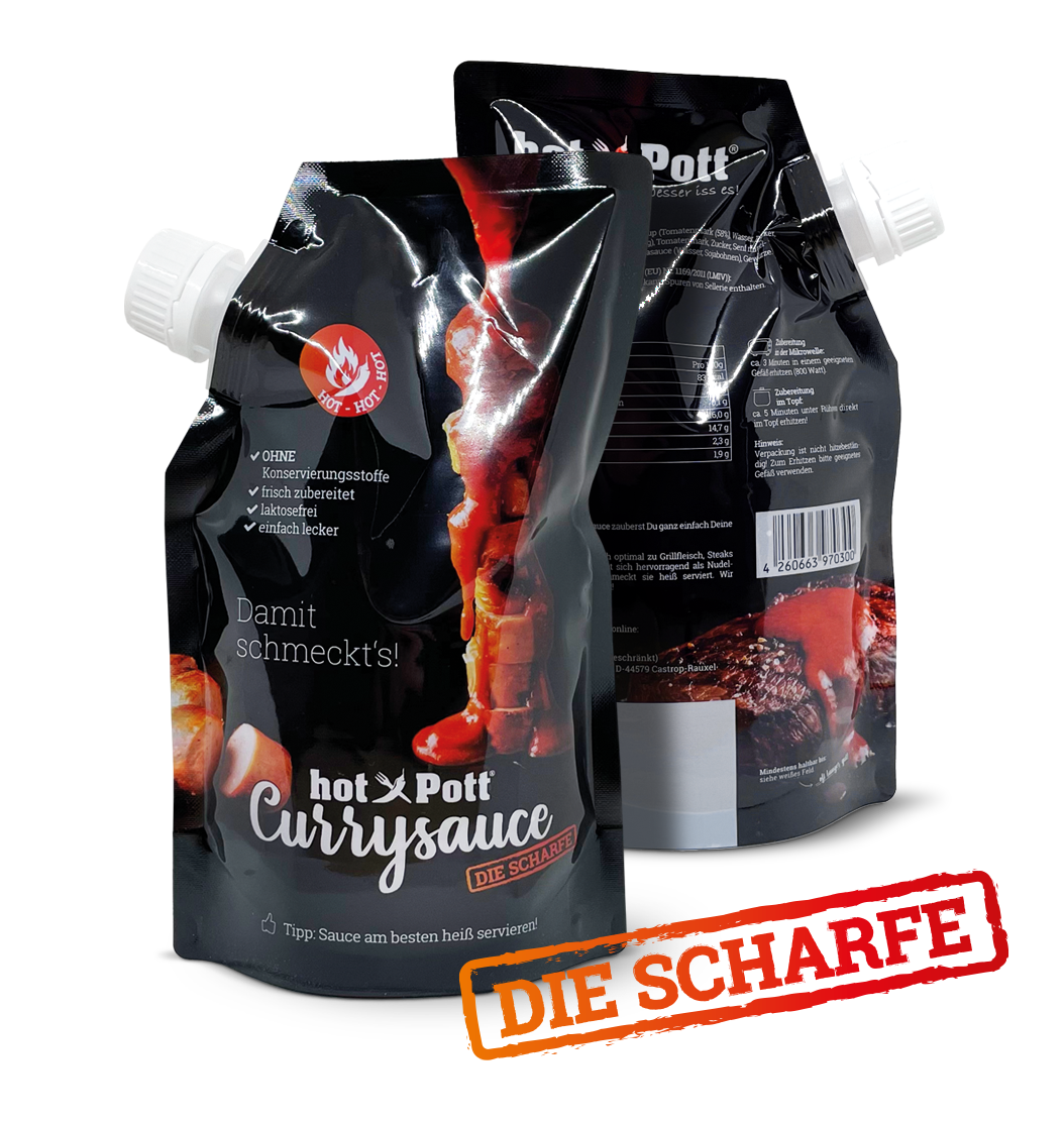 Hot Pott Currrysauce – Die Scharfe